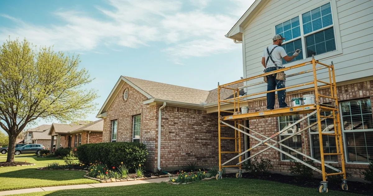 Best Time to Paint Your House Exterior in Denton, TX