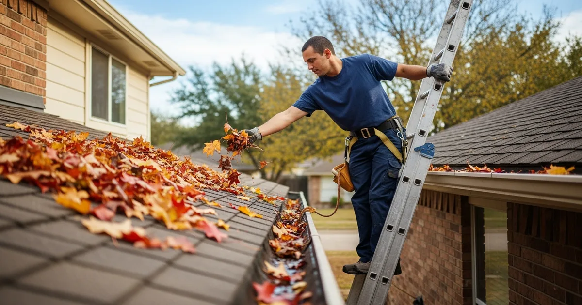 Gutter Cleaning Schedule for North Texas Homes